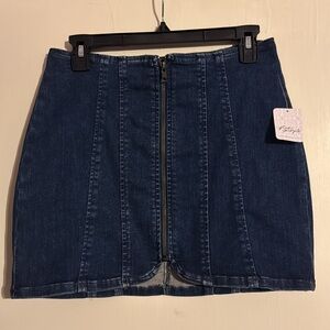 Free People Denim Mini Skirt